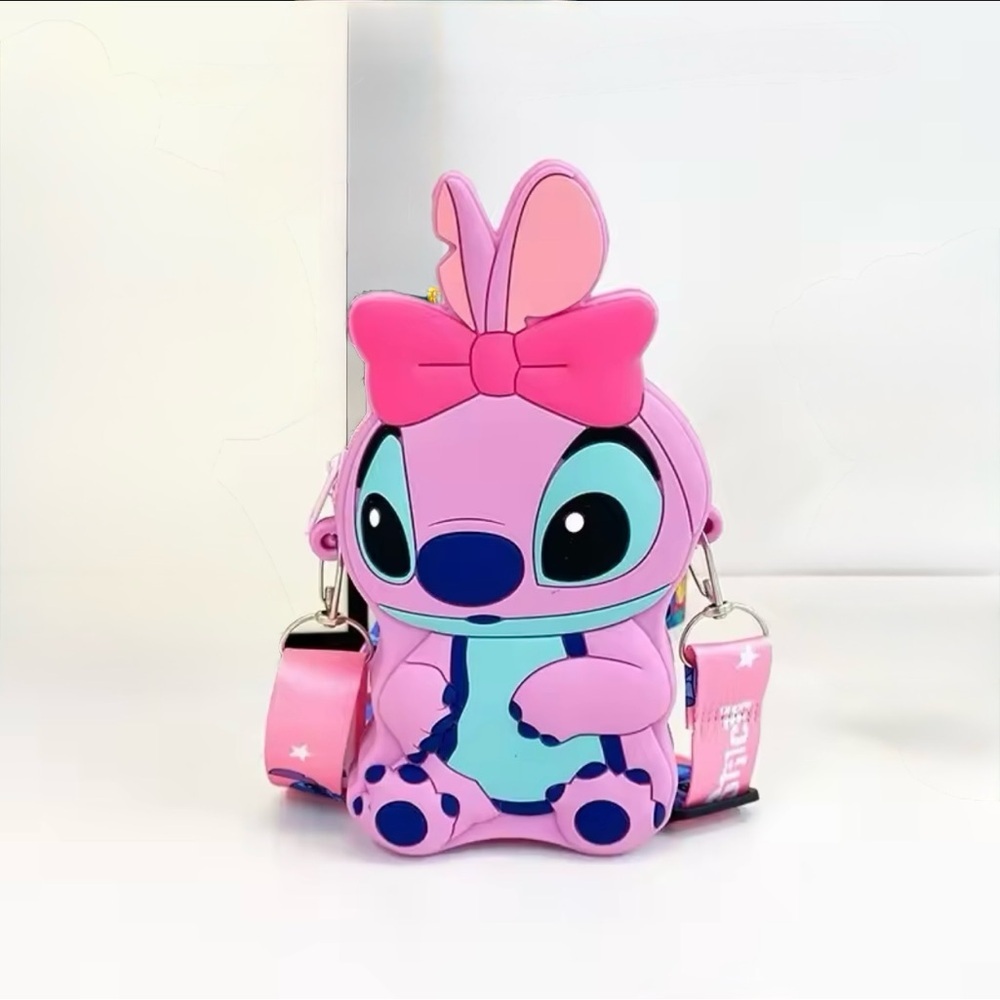 LILO & Stitch Angela Silicone Bag Disney Cartoon Anime Figure Shoulder Bag NWOT